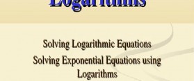 Solving Exponential Equations using Logarithms