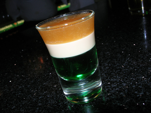 irish flag cocktail