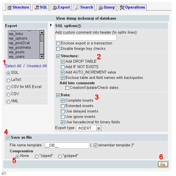 How to Backup MySQL Database with phpMyAdmin