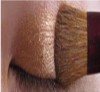 shimmery gold eye shade