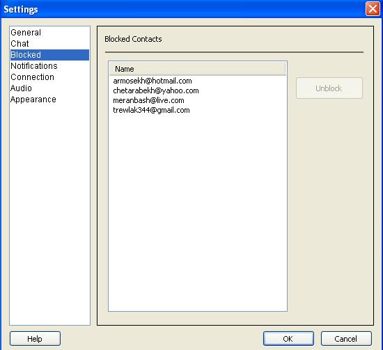 How to Open Google Talk Block List 