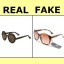 real verses fake Armani goggles