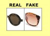 real verses fake Armani goggles