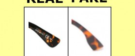 real verses fake Armani goggles