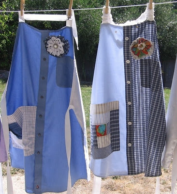 How to Make Aprons From Old Dresses