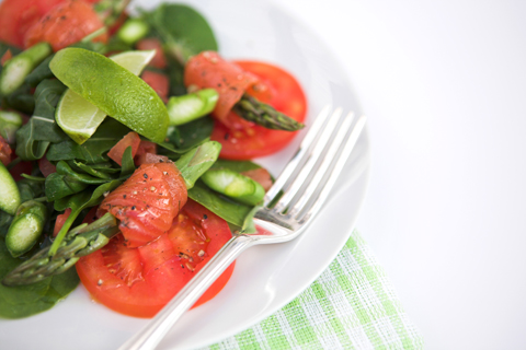 Asparagus and Smoked Salmon Salad