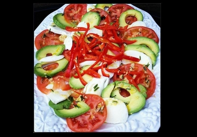 Avocado, Tomato and Pepper Salad Recipe
