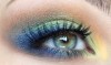 Colourful eye makeup
