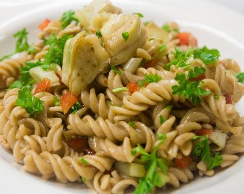 Easy Artichoke and Red Pepper Pasta Salad Recipe