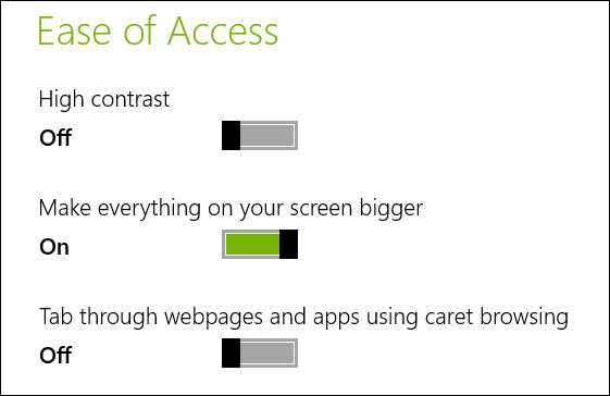 Make Everything on Your Screen Bigger in Windows 8