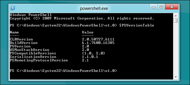 Run PowerShell 2 and 3 Concurrently in Windows 8