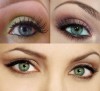 Light Party Makeup for Green Eyes