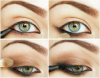 Light Smokey Eye Makeup for Green Eyes
