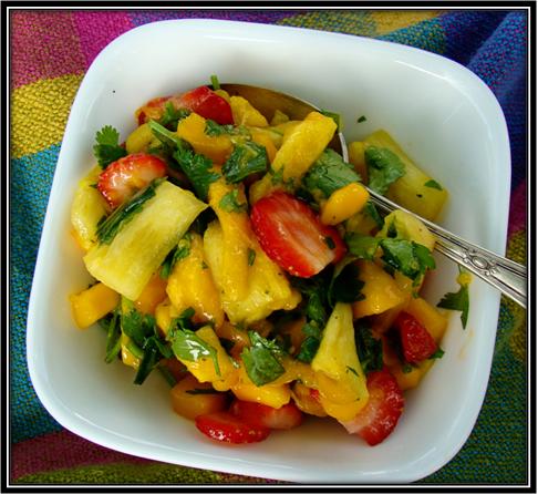 Mango Fruit Salad with Coriander