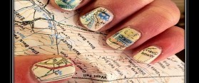 Map Nail Art
