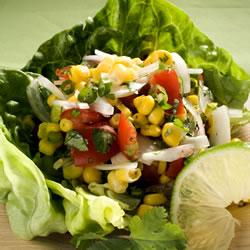 Sweetcorn Red Onion and Tomato Salad Recipe