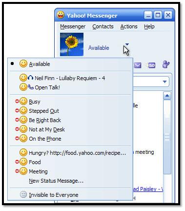 Yahoo Messenger Status