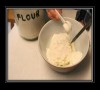 add flour to bowl