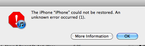 iphone error 1