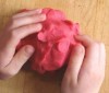 knead modeling dough