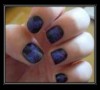 purple glitter nail polish