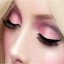 Apply pink eyeshadow