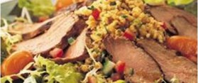 Marinated Duck Salad with Bulgur Wheat Recipe
