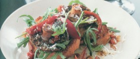 Mushroom Red Pepper and Rocket Salad Recipe