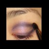 apply purple smoky eye makeup