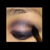 apply purple smoky eye makeup