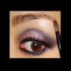 apply purple smoky eye makeup