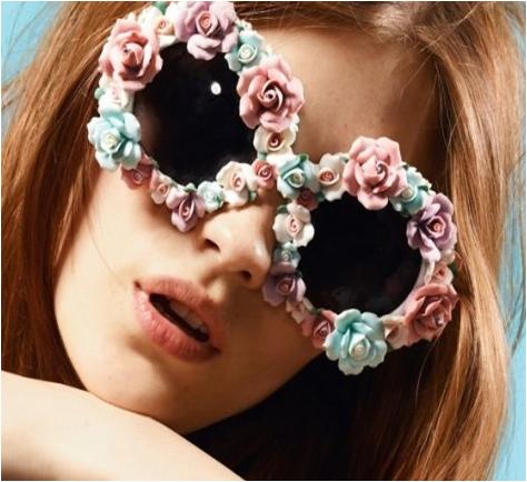 make flower-embellished sunglasses