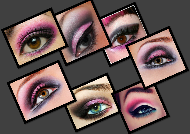 pink smokey eyes makeup