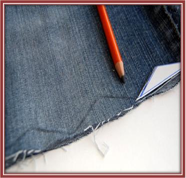 How to Make Zigzag Shorts with Old Jeans