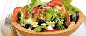Greek Salad with Tahini Dressing Recipe