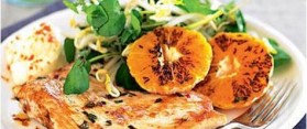 Mandarin Turkey with Bean Sprout and Watercress Salad Recipe
