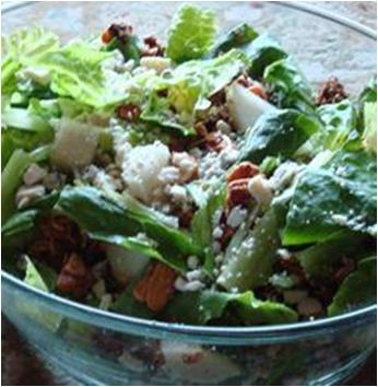 Pear and Roquefort Salad with Poppy Seed Dressing Recipe