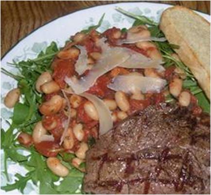 Rocket Salad with Cannellini Beans Recipe