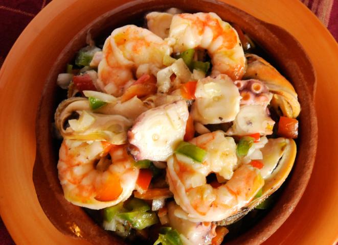 Seafood Tapas Salad Recipe