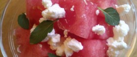 Goat Cheese Salad with Watermelon Recipe