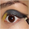 Gold and Black Cat Eye Makeup