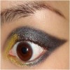 Gold and Black Cat Eye Makeup