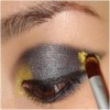 Gold and Black Cat Eye Makeup