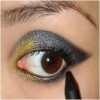 Gold and Black Cat Eye Makeup