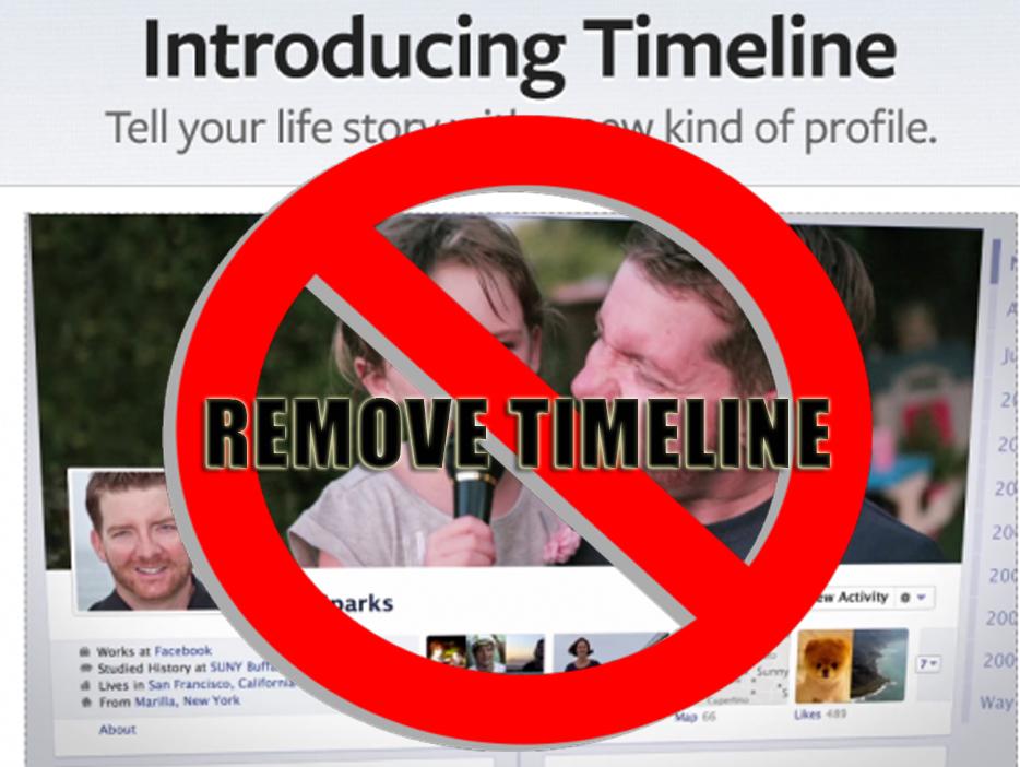 Disable Facebook Timeline View