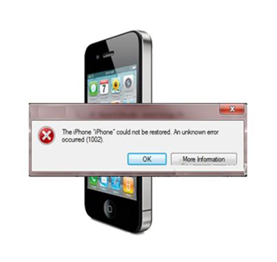 Fix 1002 iPhone Error