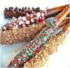Halloween Chocolate Dipped Pretzel Rods,