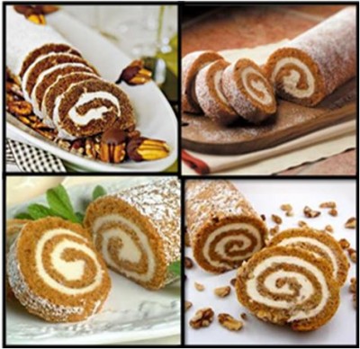 Halloween Pumpkin Cake Rolls