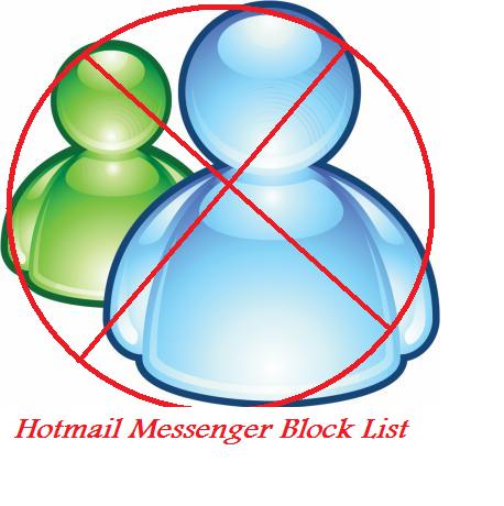 Open Hotmail Messenger Block List