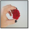 Red Yarn Flower